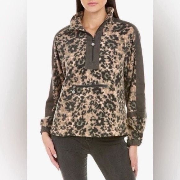 CALME Johnny Was Half Zip Soft Fleece Pullover women's size medium NEW WITH TAGS - Picture 1 of 9